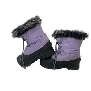 Girls Purple Snow Boots